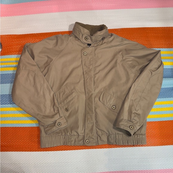 London Fog Tan Canvas Corduroy Lined Jacket Coat Men’s Size 40 Reg - Picture 1 of 5